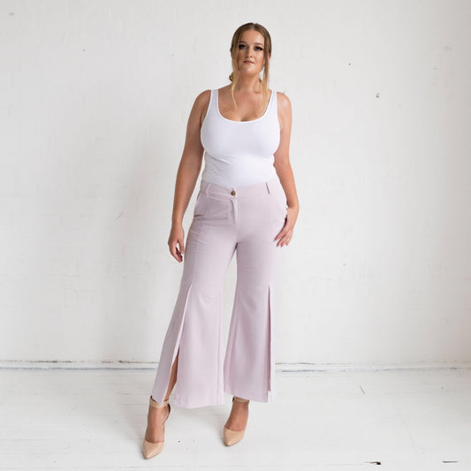 Dahlia Split Flare Pants - Ice Orchid - FINAL SALE