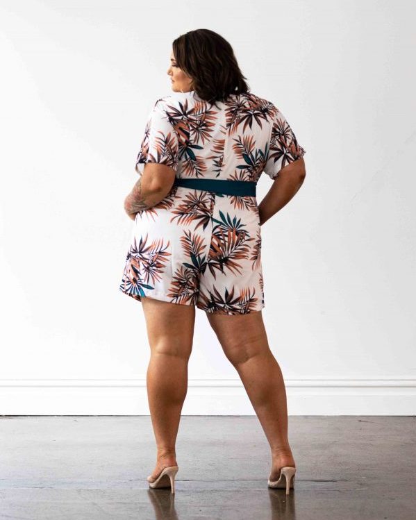 Havana Playsuit - Palm Leaf Print - FINAL SALE
