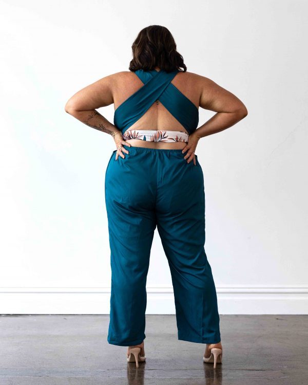 Miami Jumpsuit - Teal - FINAL SALE