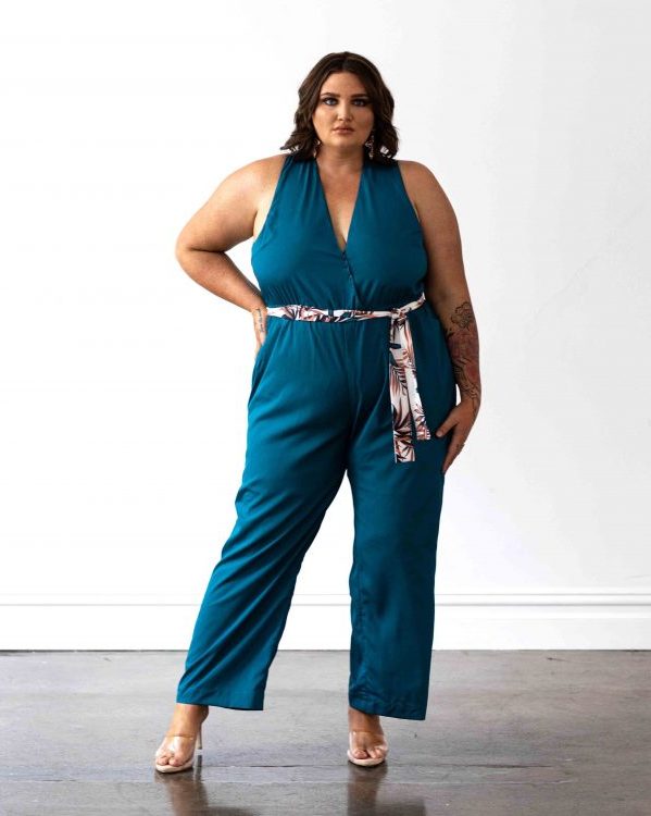 Miami Jumpsuit - Teal - FINAL SALE