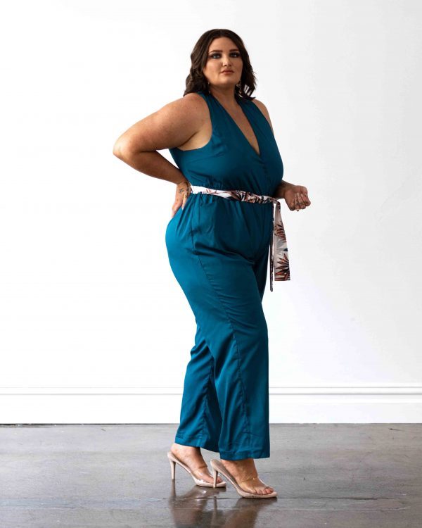 Miami Jumpsuit - Teal - FINAL SALE