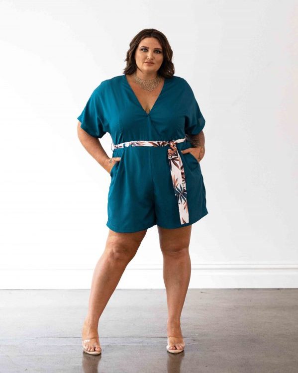 Havana Playsuit - Teal