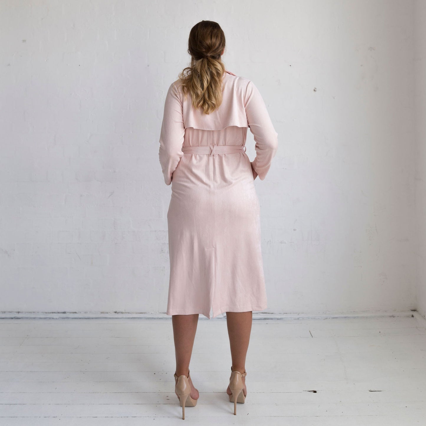 Viola Suede Coat - Rose Quartz - FINAL SALE