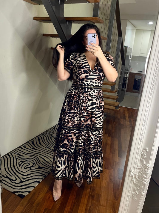 Venice Maxi Dress - Leopard