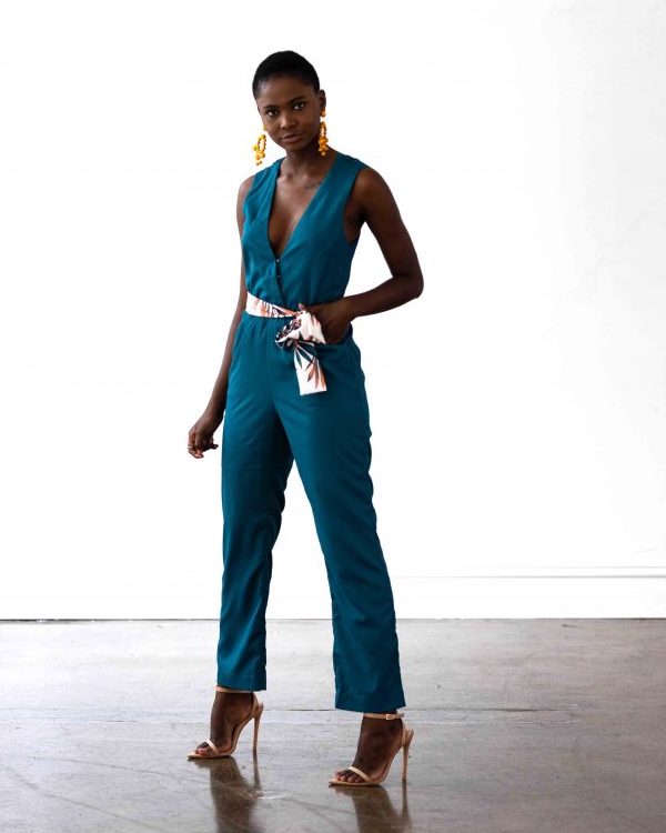 Miami Jumpsuit - Teal - FINAL SALE