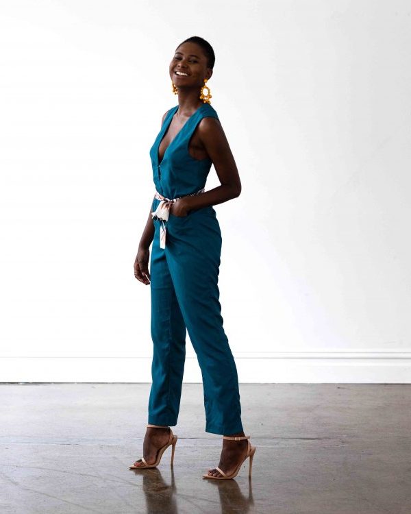 Miami Jumpsuit - Teal - FINAL SALE