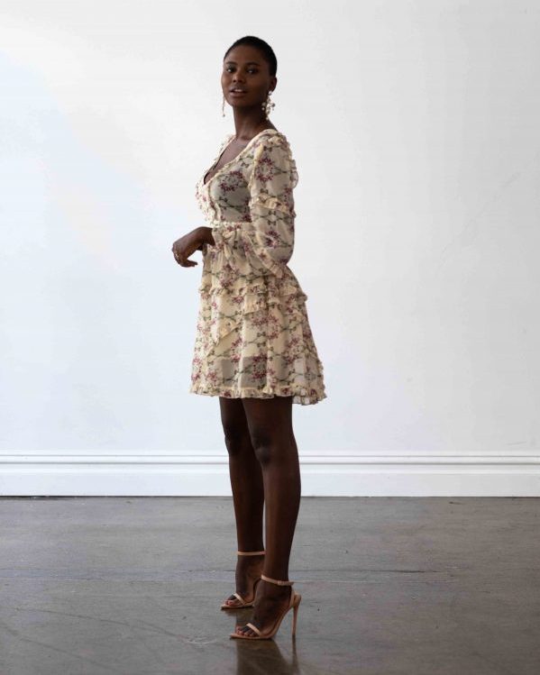 Floral Chiffon Dress - FINAL SALE