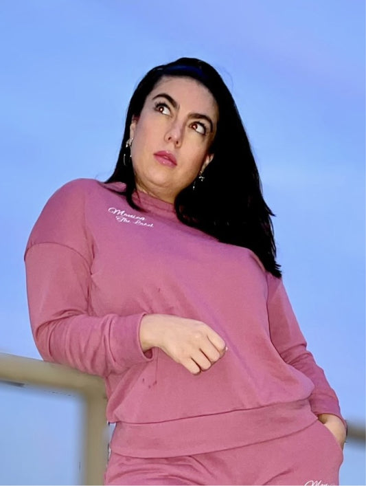 Good Vibes Jumper - Mauve -FINAL SALE