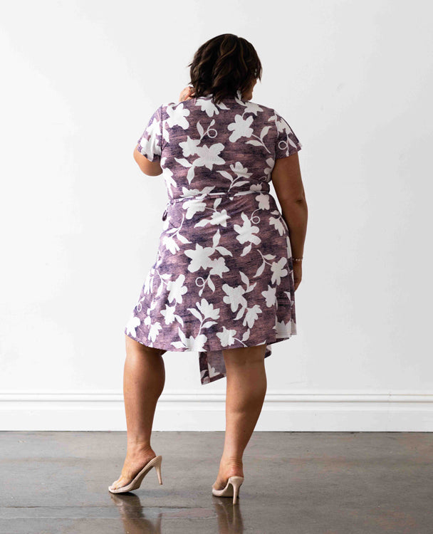 Hollywood Wrap Dress - Pink & White Floral - FINAL SALE