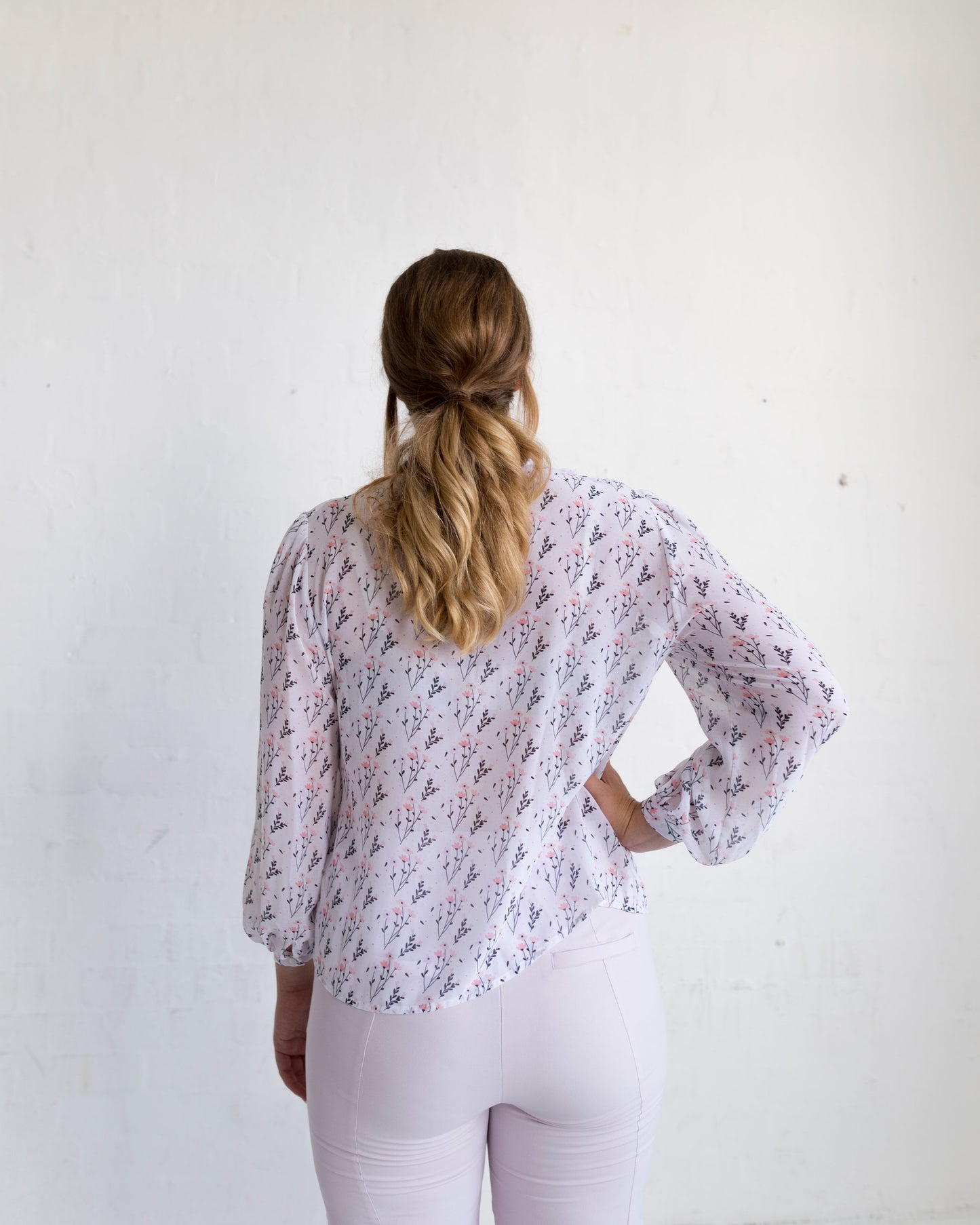 Primrose pleated blouse - Floral - FINAL SALE